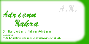 adrienn makra business card